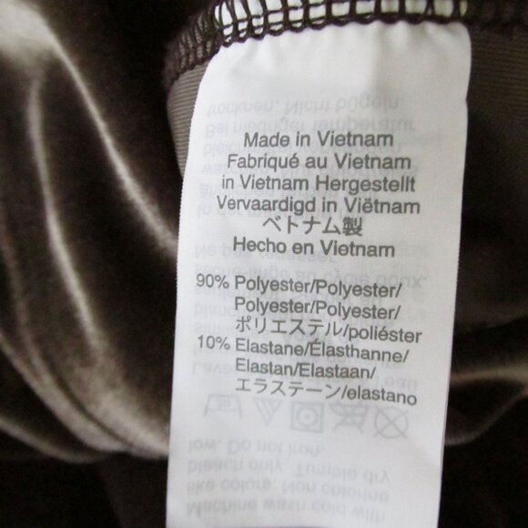 MADEWELL Womens Taupe Velvet Long Sleeve Pullover Top  S Lounge Tee - Picture 4 of 12